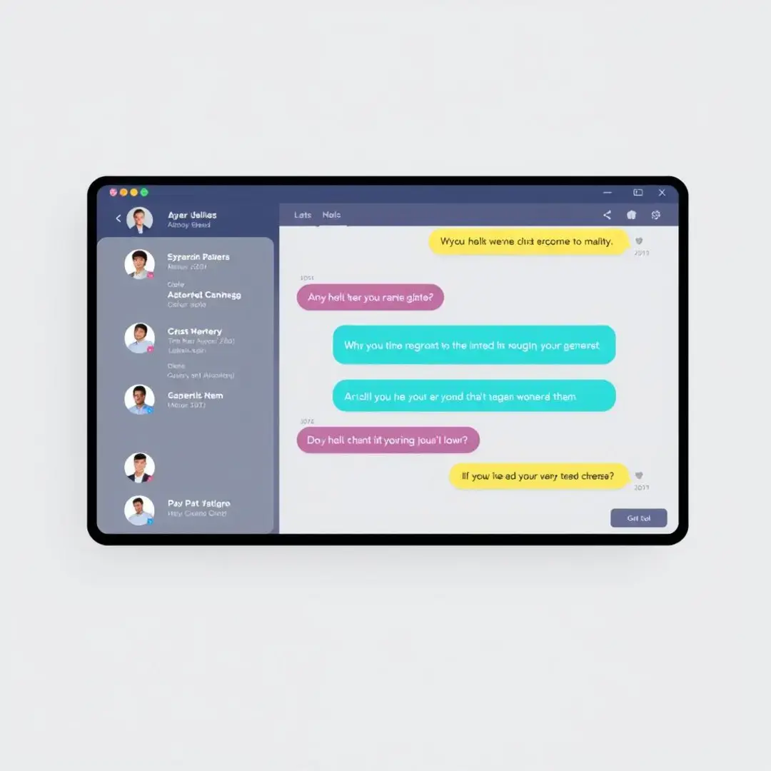 Chat interface displaying user interactions and AI-generated responses.