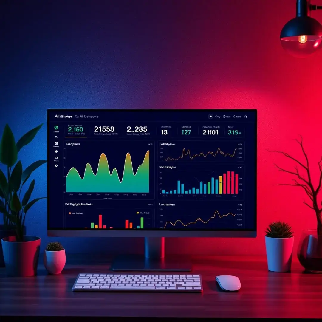 Dashboard displaying AI-driven sales metrics and forecasts.