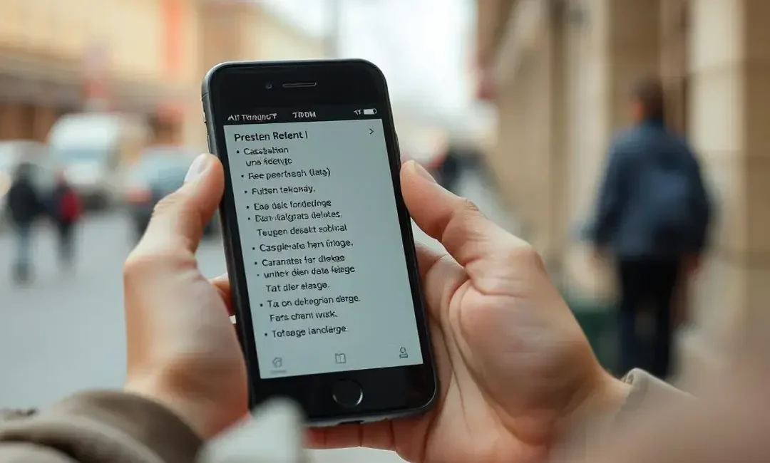 Real-Time Translation 5 Smartphone displaying real-time translation of foreign text.