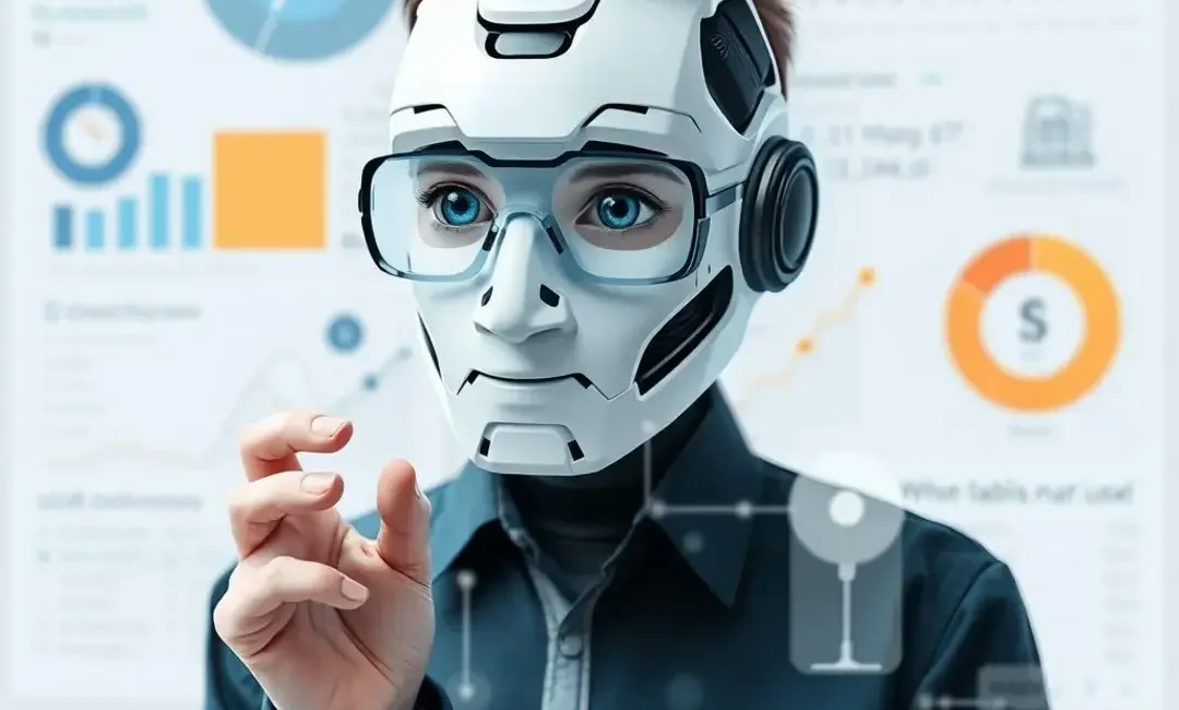 AI tools analyzing customer data for actionable insights.