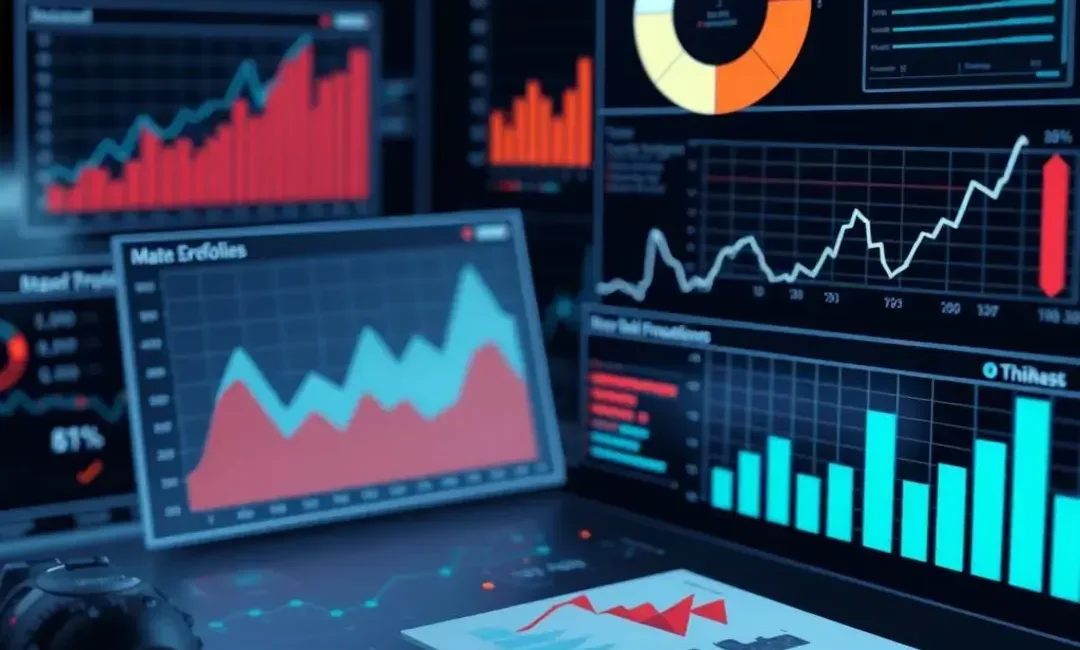 Customer Churn Prediction 2 Graphs, data analysis, customer profiles, AI algorithms, and insights.