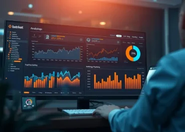 AI dashboard displaying real-time data analytics and insights.