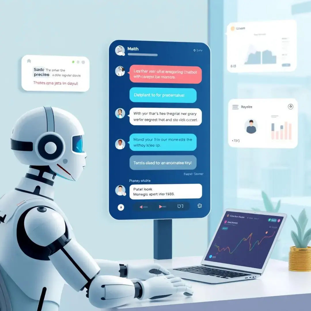 Chatbot interface, automated responses, user engagement, data analytics.