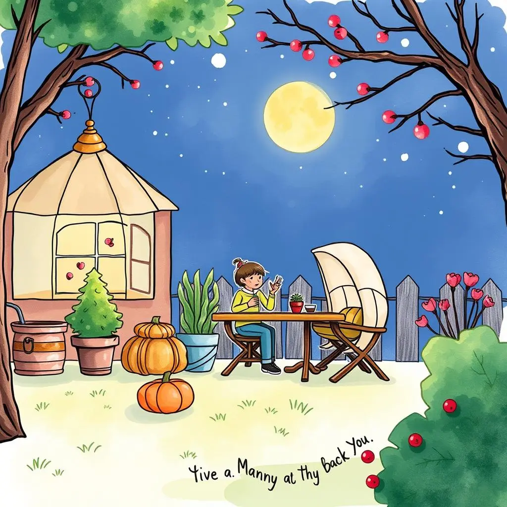 Personalized thank you note creator: Generate custom thank-you notes for clients 1 A person writing a thank-you note outdoors at night.