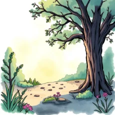 Lush landscape illustrating growth and impact of social media posts.