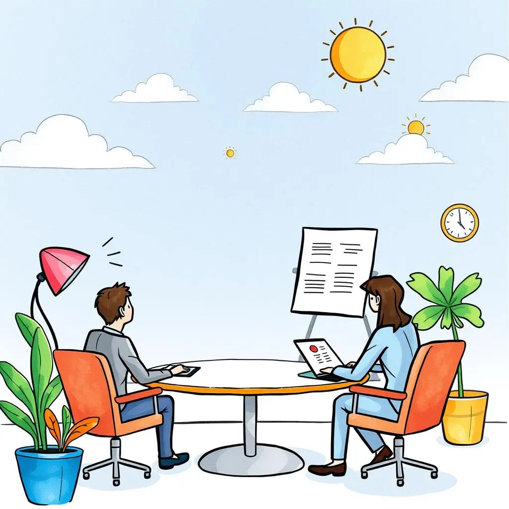 Agenda builder ai: Generate structured meeting agendas effortlessly 1 Generate structured meeting agendas effortlessly with Agenda Builder AI in a modern office setting.