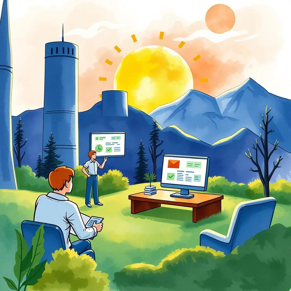 Feedback analyzer: Generate insights from collected feedback 1 Team members analyzing feedback insights in a picturesque outdoor setting.