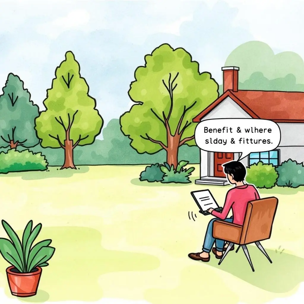 Plan modification guide: Offer step-by-step instructions for plan adjustments 1 A person seated outdoors reading a document related to benefits enrollment.