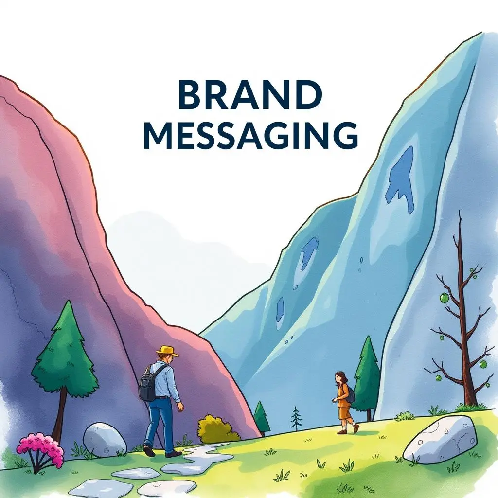 Content clarity enhancer: Streamline and clarify your text messaging 1 Two people hiking in a serene valley, surrounded by mountains.