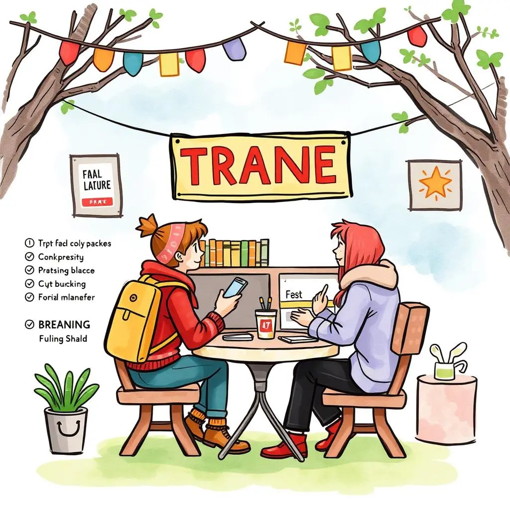Personality profiler: Define brand characteristics through structured prompts 1 A young woman and a girl collaborate at a table under decorations, enhancing brand identity strategies.