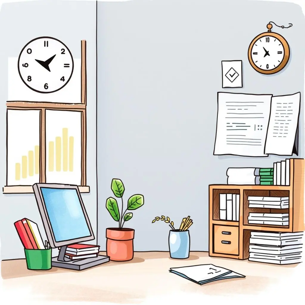 Expense data formatter: Standardize format for expense collection 1 Workspace featuring a computer, documents, and financial planning elements.