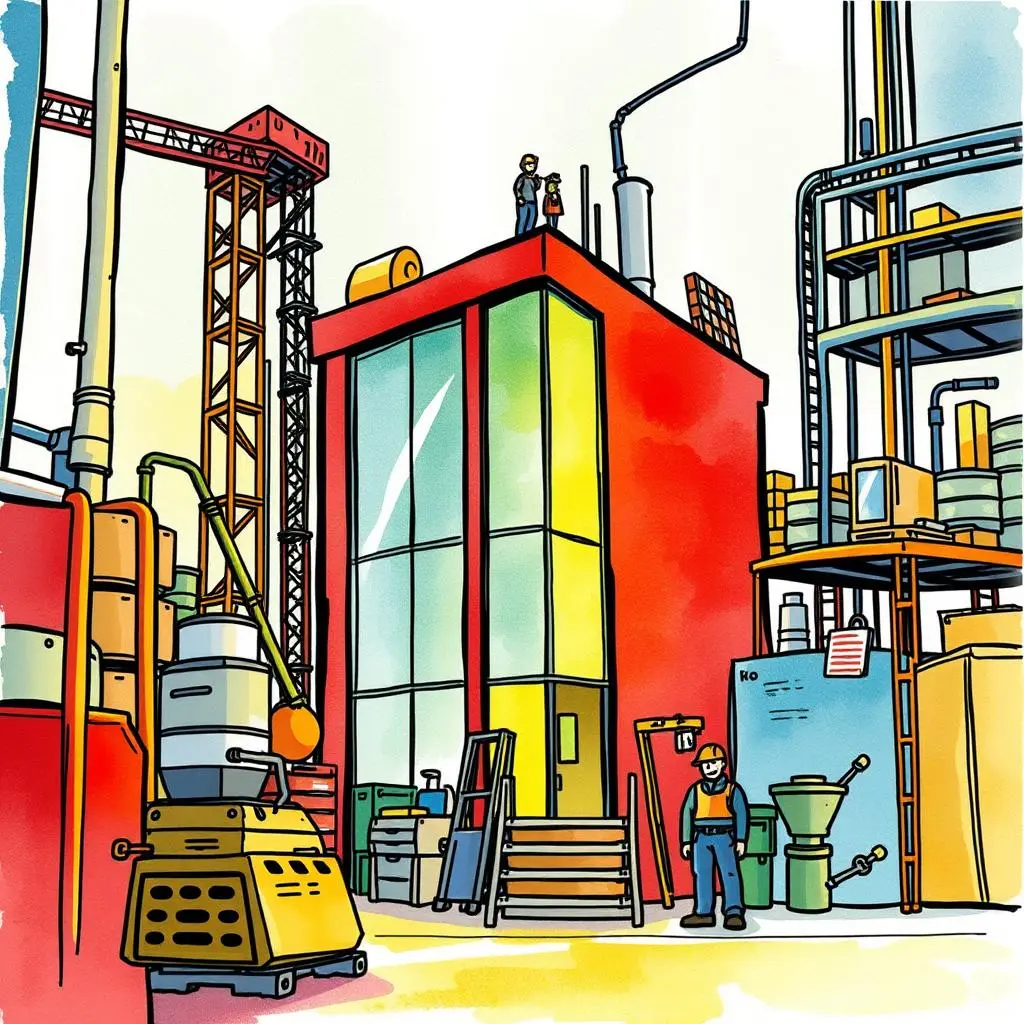 Risk assessment analyzer: Summarize and assess facility risks 1 Risk Assessment Analyzer tool displayed at an industrial site with administrative focus on building operations.