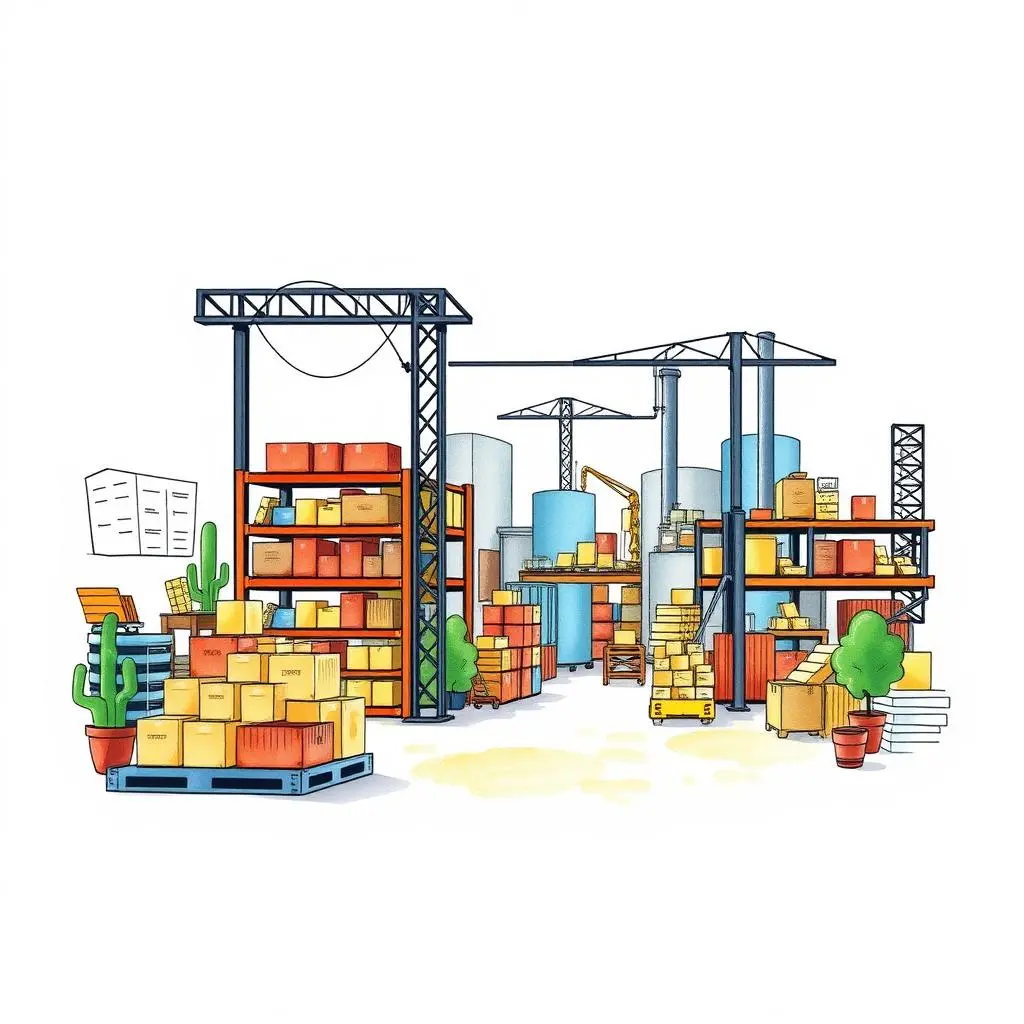 Supplier data synthesizer: Consolidate supplier information for better decision-making 1 Supplier Data Synthesizer tool visualizing an organized warehouse for effective supplier management