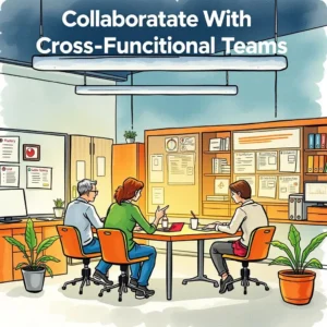 Team members collaborating in a meeting room with a focus on scheduling.