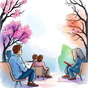 Adjust strategy text formatter: Reformat strategy revisions based on stakeholder input 3 Adjust Strategy Text Formatter tool in a meeting setting, featuring four individuals listening to a speaker.