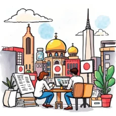 Brand competitiveness report analysis with professionals in an urban setting