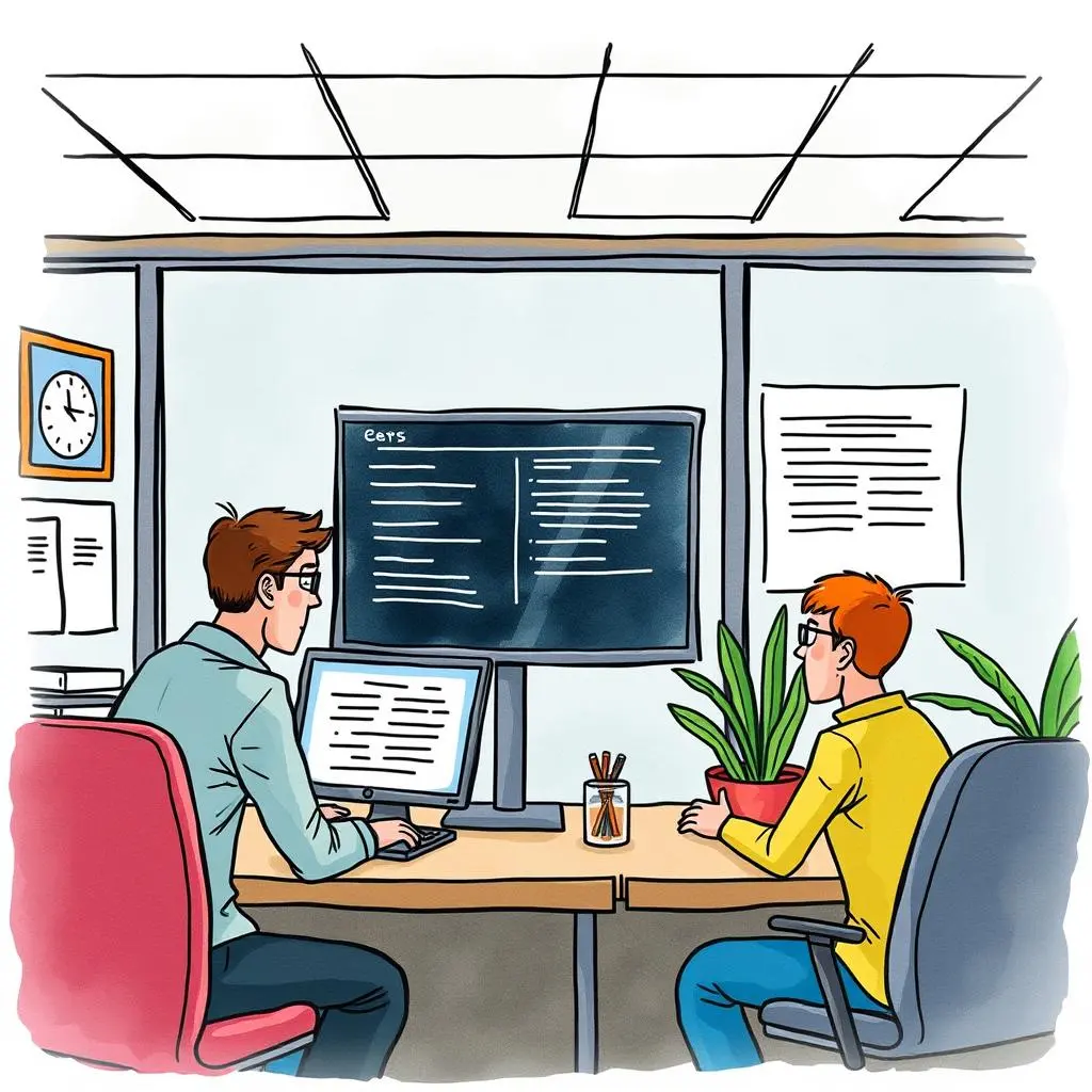 Role-playing assistant: Generate realistic complaint scenarios for training 1 People collaborating at a desk, discussing customer complaint scenarios.