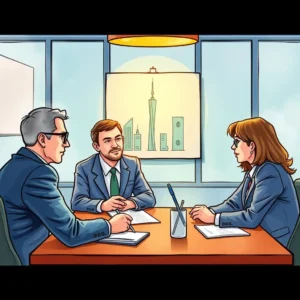 Professionals discussing regulatory matters with Authority Engagement Summarizer.