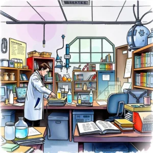 Academic article extractor: Extract essential information from academic articles 6 Research scientist extracting data from academic articles in a laboratory setting.