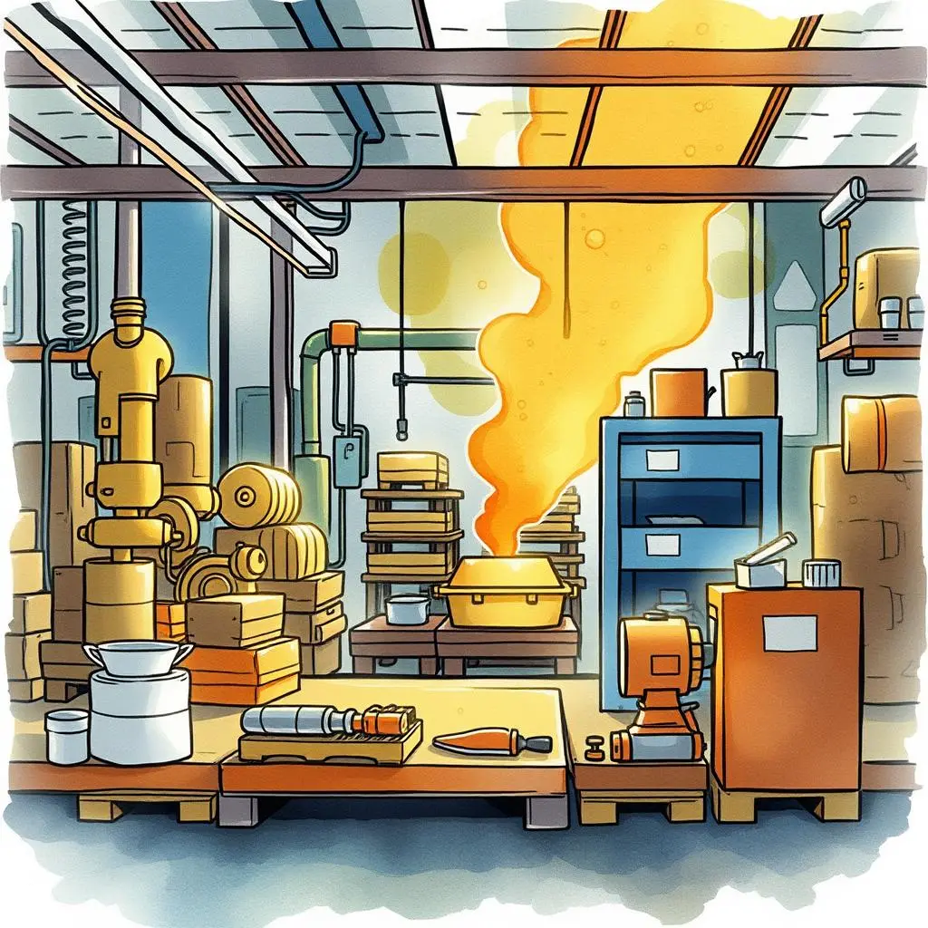 Opportunity identifier: Discover hidden improvement areas in processes 1 Manufacturing environment highlighting process improvement opportunities and workflow efficiency.