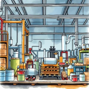 Waste Analysis Helper in a manufacturing facility showcasing tools for waste reduction efforts