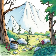 A serene landscape illustrating data optimization and field adjustments.