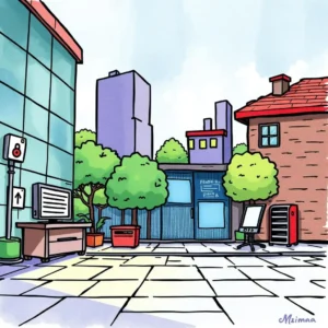 Illustration of a secure data processing environment with privacy focus.