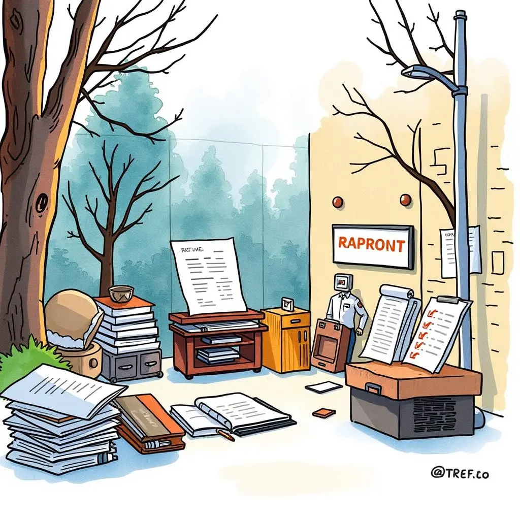 Ehs regulatory report generator: Create compliant reports for agencies 1 An outdoor workspace showcasing organized ehs documentation and reports.