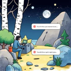 A person using a laptop outdoors, integrating user feedback for documentation.