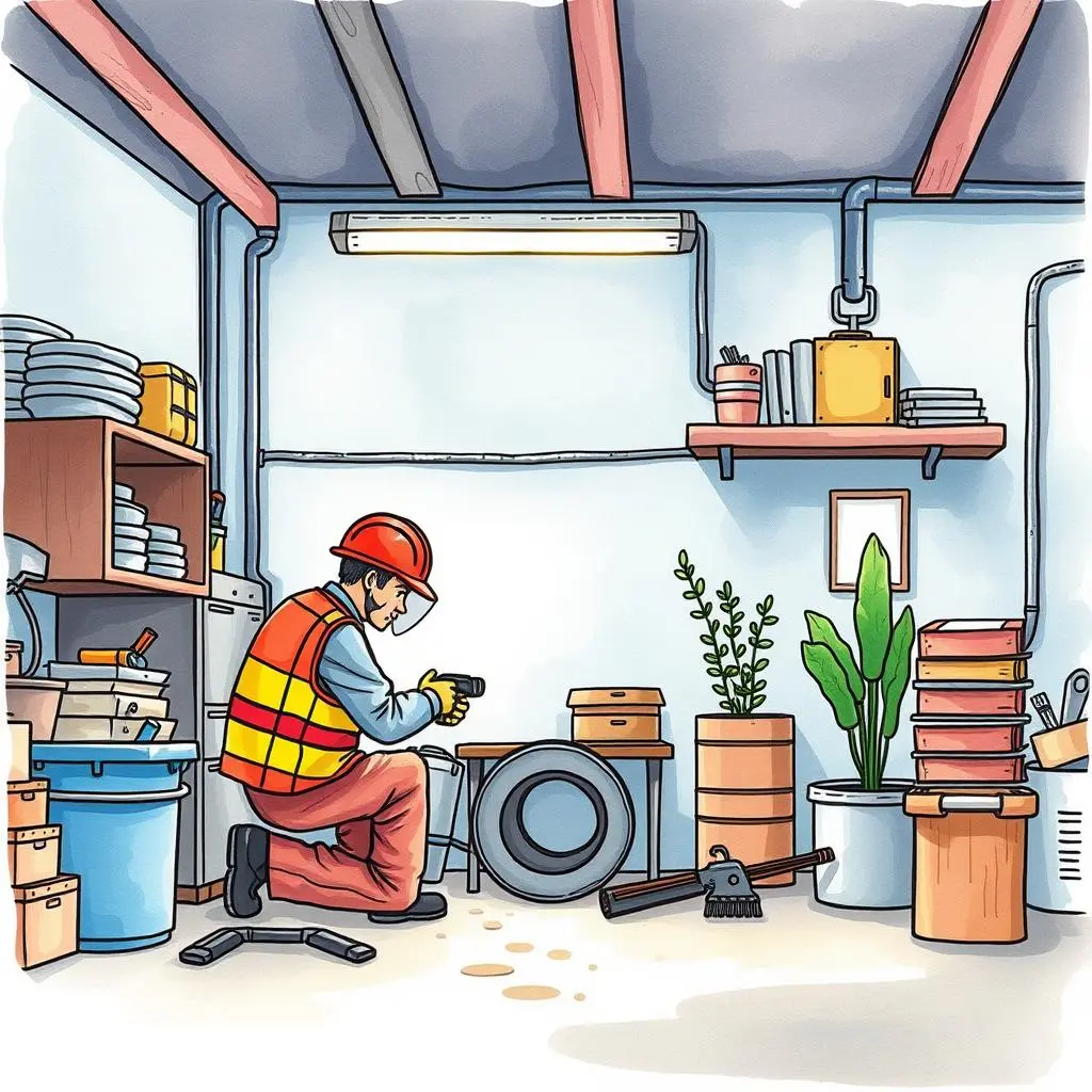 Repair quality assurance assistant: Summarize key points for repair quality verification 1 Repair technician assessing quality in a workshop space