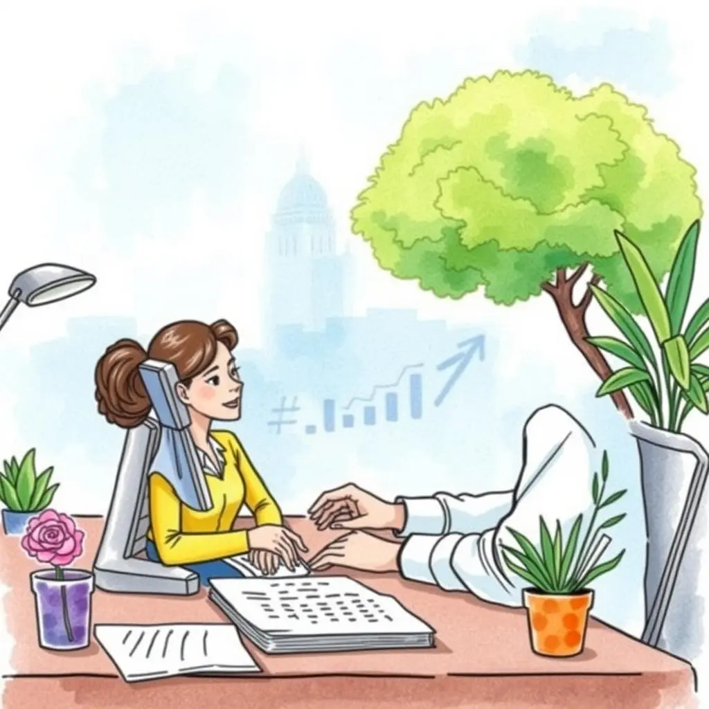 Entry error checker: Identify and correct data entry mistakes instantly 1 A young HR specialist consults with a colleague while reviewing compensation documents at a desk