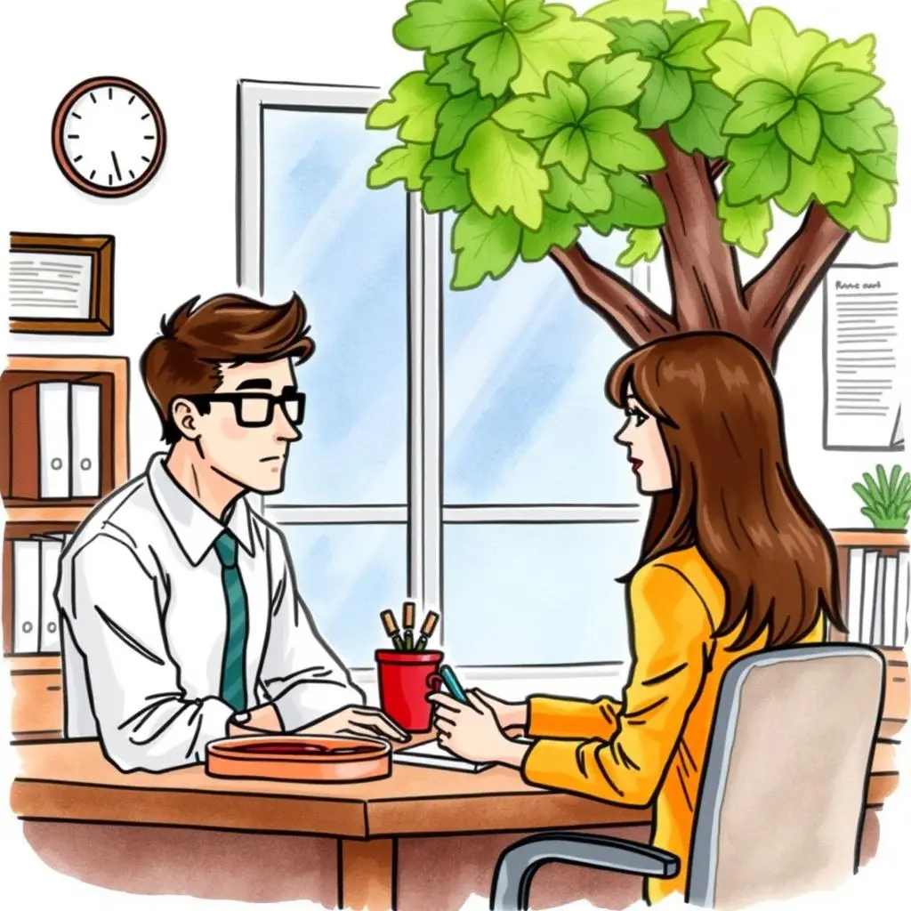 Benefits eligibility review: Assess all employee benefits entitlements 1 Colleagues discussing employee benefits eligibility in a cozy office environment.