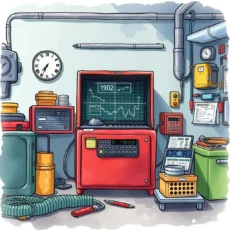 Fault Analysis Report Generator with diagnostic equipment in a manufacturing setting