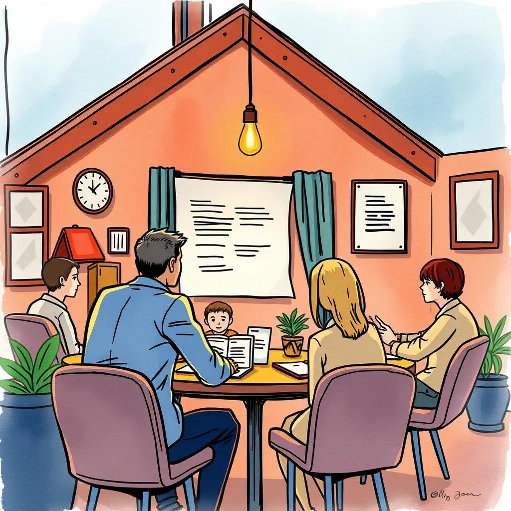 Investor reminder composer: Draft prompts for scheduled investor follow-ups 1 Investor Relations team discussing strategies in a cozy meeting room for investor follow-ups