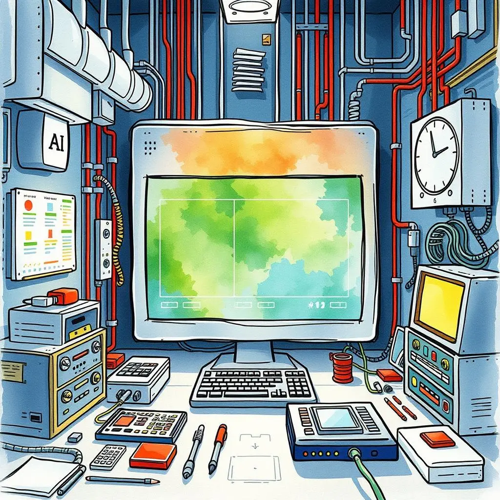 Test result analyzer: Generate insights from hardware test results 1 A workstation filled with equipment for analyzing hardware test results.