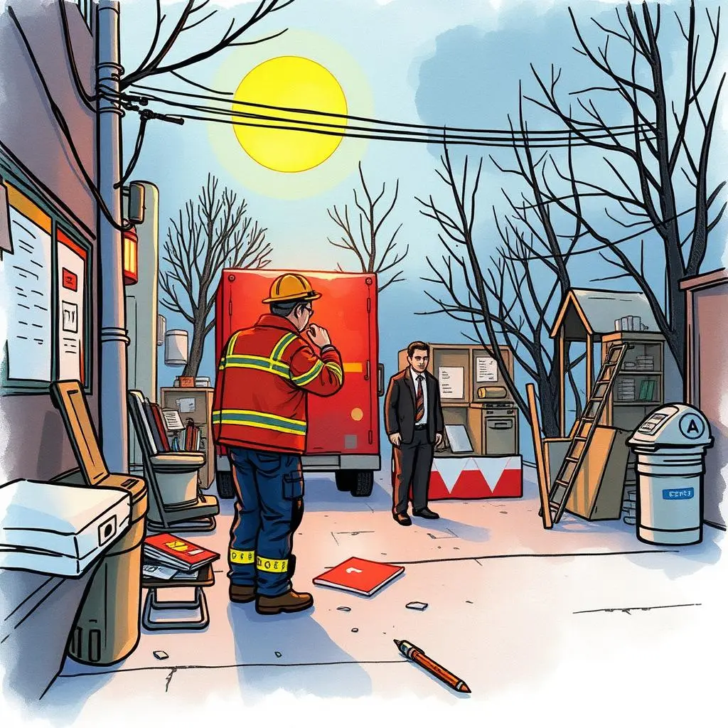 Ai incident analysis helper: Improve incident reports and suggestions 1 A worker and an investigator assess a scene with an emergency vehicle in an incident investigation.
