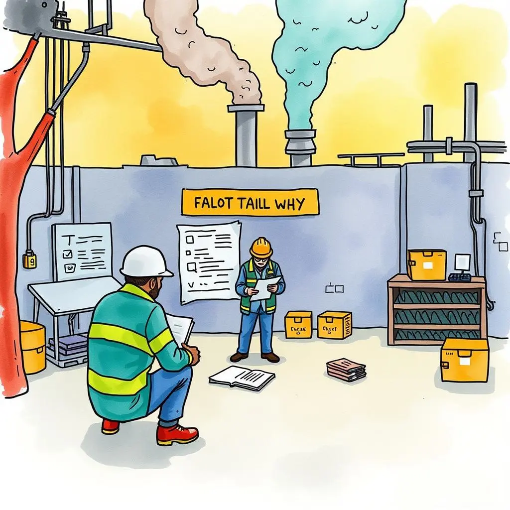 Corrective action planner: Generate actionable EHS improvement steps 1 Corrective Action Planner tool being used for incident investigation in an EHS setting.