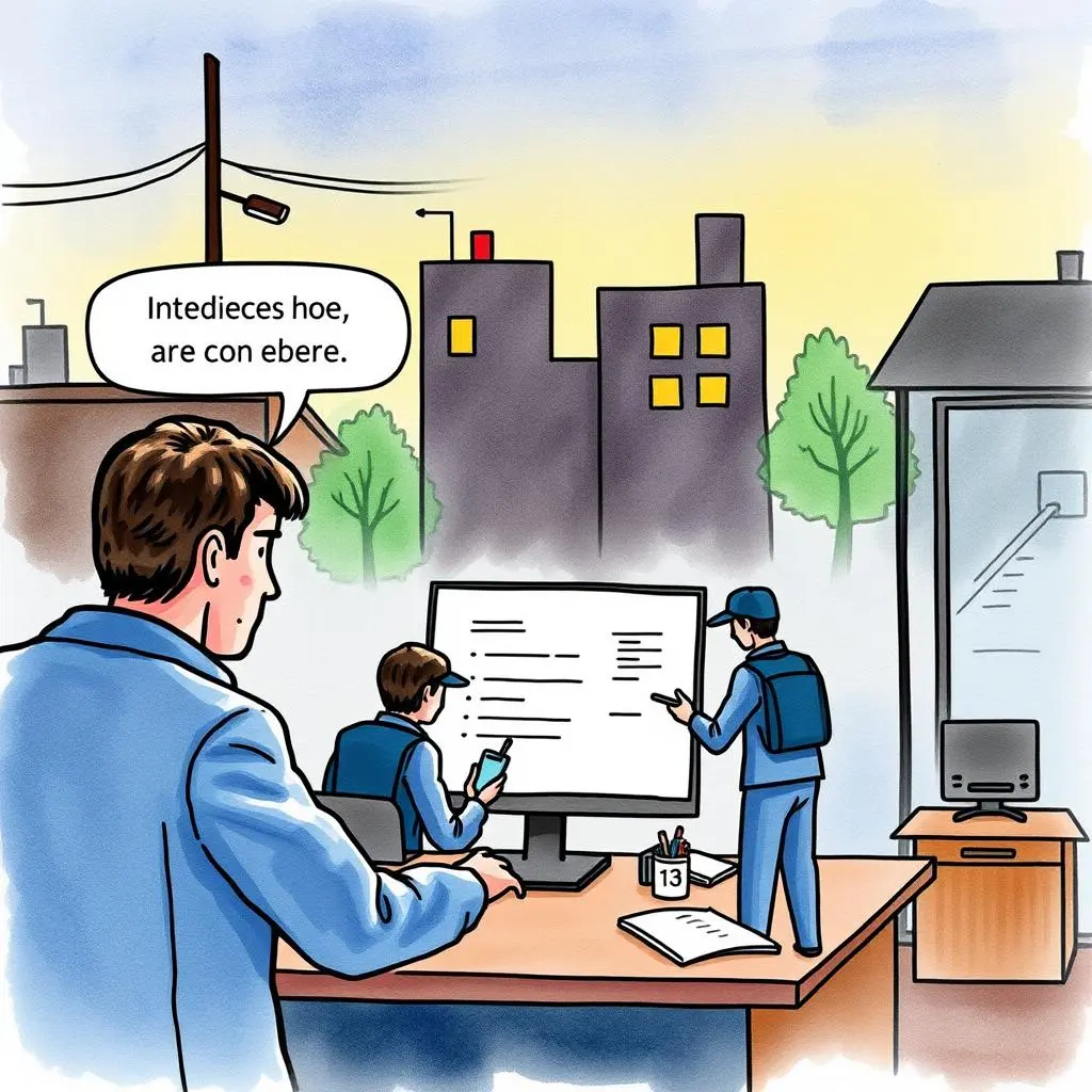 Response plan outliner: Outline response plans based on reported incidents 1 Two professionals discussing an incident response plan at a desk.