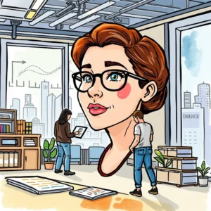 Audience insight synthesizer: Combine data to reveal customer segment insights 3 Illustration of analytics professionals discussing data insights in an office setting.