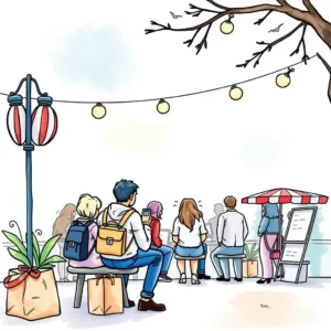 Collaboration proposal builder: Craft tailored proposals for influencers 6 Craft tailored influencer proposals in a vibrant outdoor setting with diverse individuals.