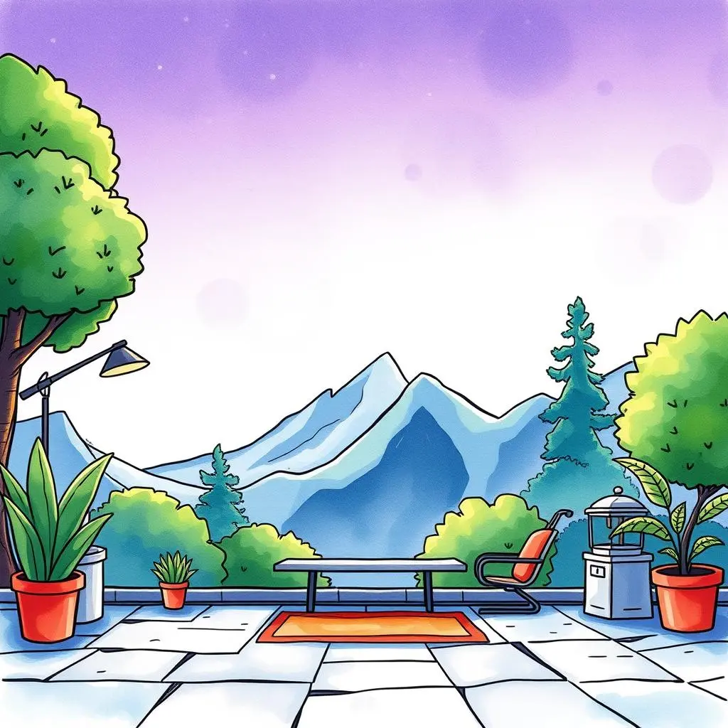 Job ad rewriter: Enhance and optimize existing job postings 1 A serene outdoor workspace showcasing mountains and greenery.