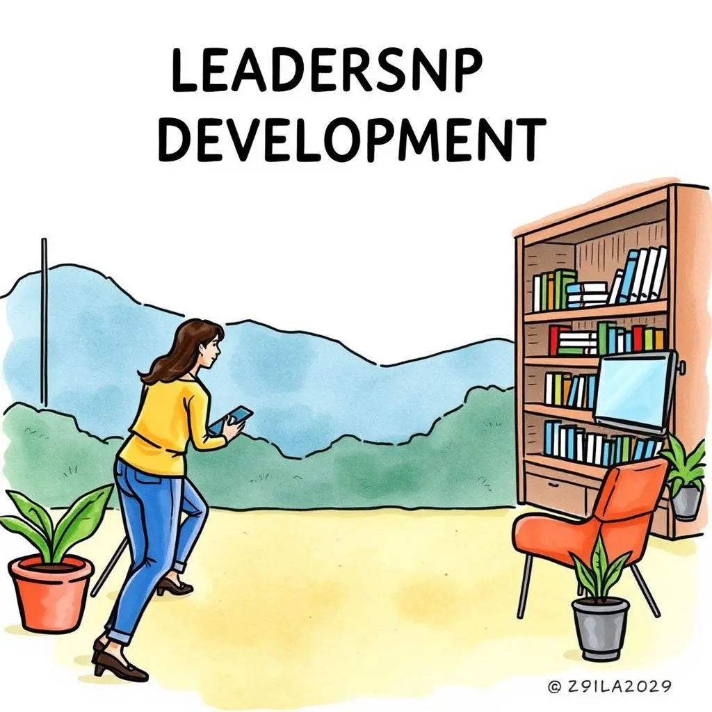 Engagement survey interpreter: Interpret engagement data for leadership development 1 Engagement Survey Interpreter tool with a woman interacting in a vibrant workspace setting.
