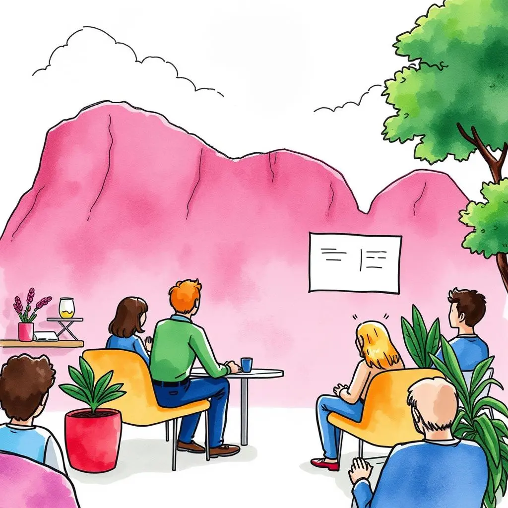 A group of people attentively participating in a leadership training session.