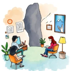 Skill Assessment Builder tool in a modern office setting with engaged professionals working together