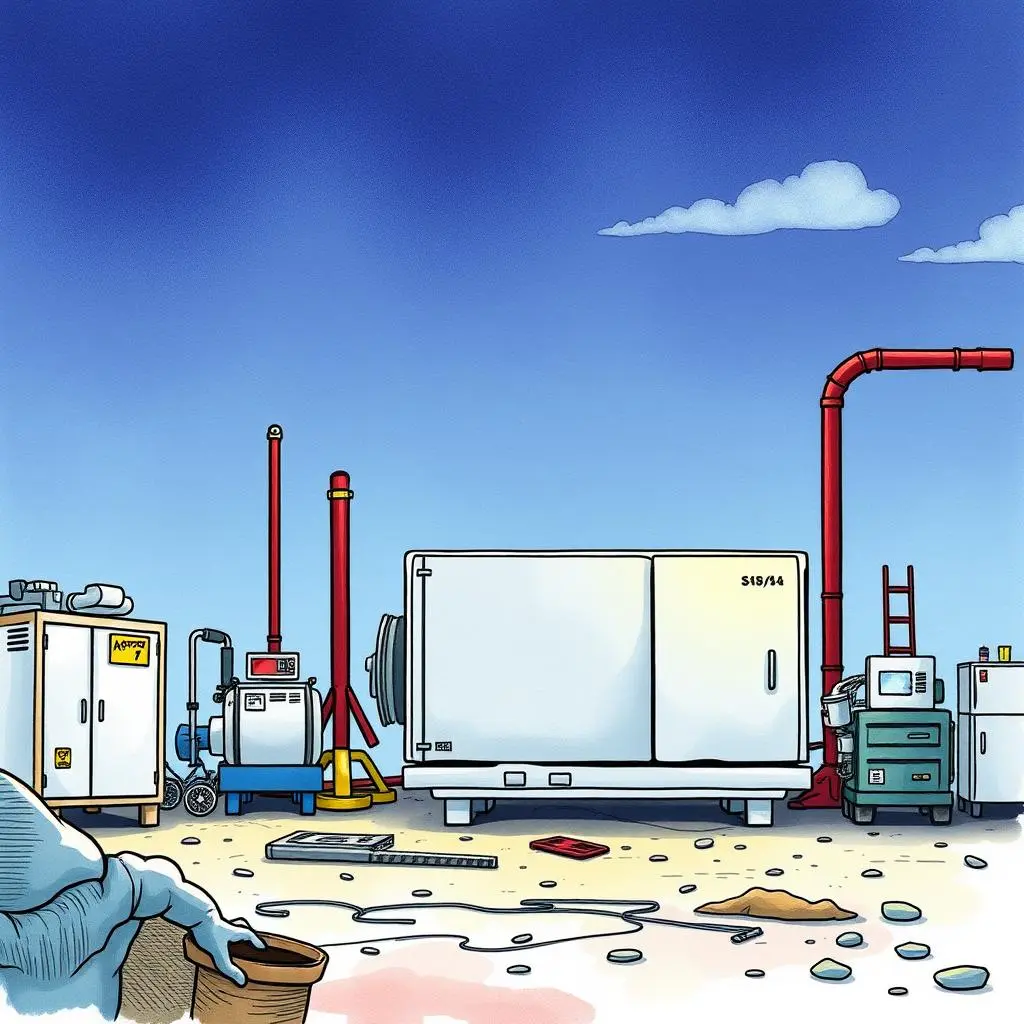 Proactive maintenance scheduler: Generate plans to prevent equipment failures 1 Proactive Maintenance Scheduler setup in a manufacturing environment featuring various equipment.
