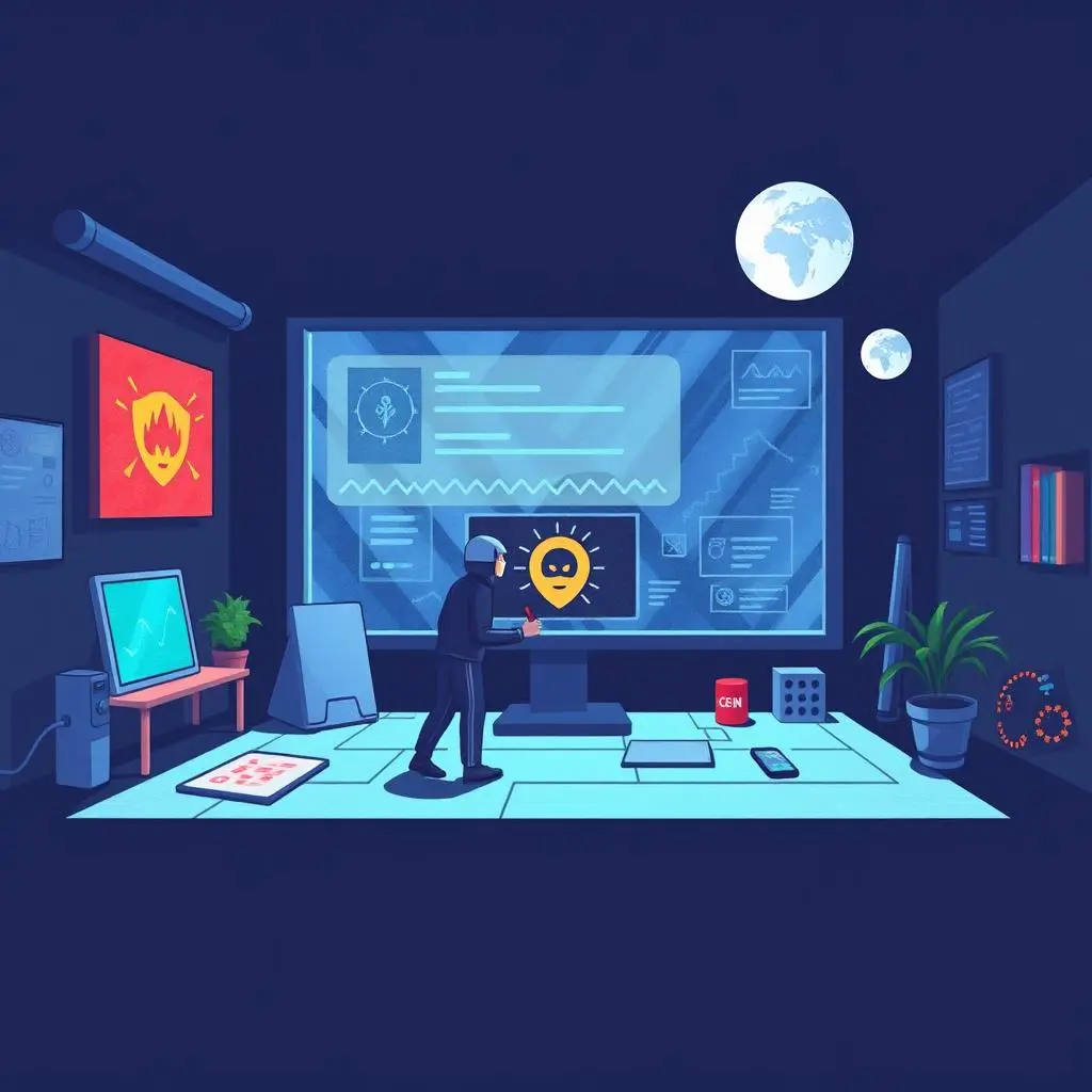 Yara rule generator: Automatically create rules based on inputs 1 Professional analyzing threats in a dark, tech-focused workspace.