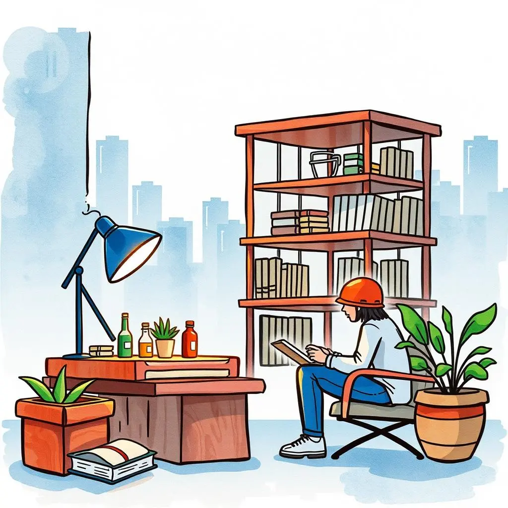 Feedback trend identifier: Identify trends in survey data patterns 1 Person analyzing survey data in a cozy research workspace.