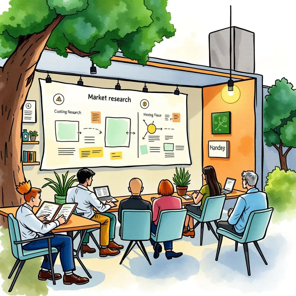 Participant feedback analyzer: Summarize potential group feedback themes 1 Participant Feedback Analyzer meeting with a presentation on market research themes