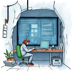 Data privacy impact analyzer: Assess impact of changes on data privacy 6 Data Privacy Impact Analyzer tool represented by a compliance analyst at a computer workstation in an office setting