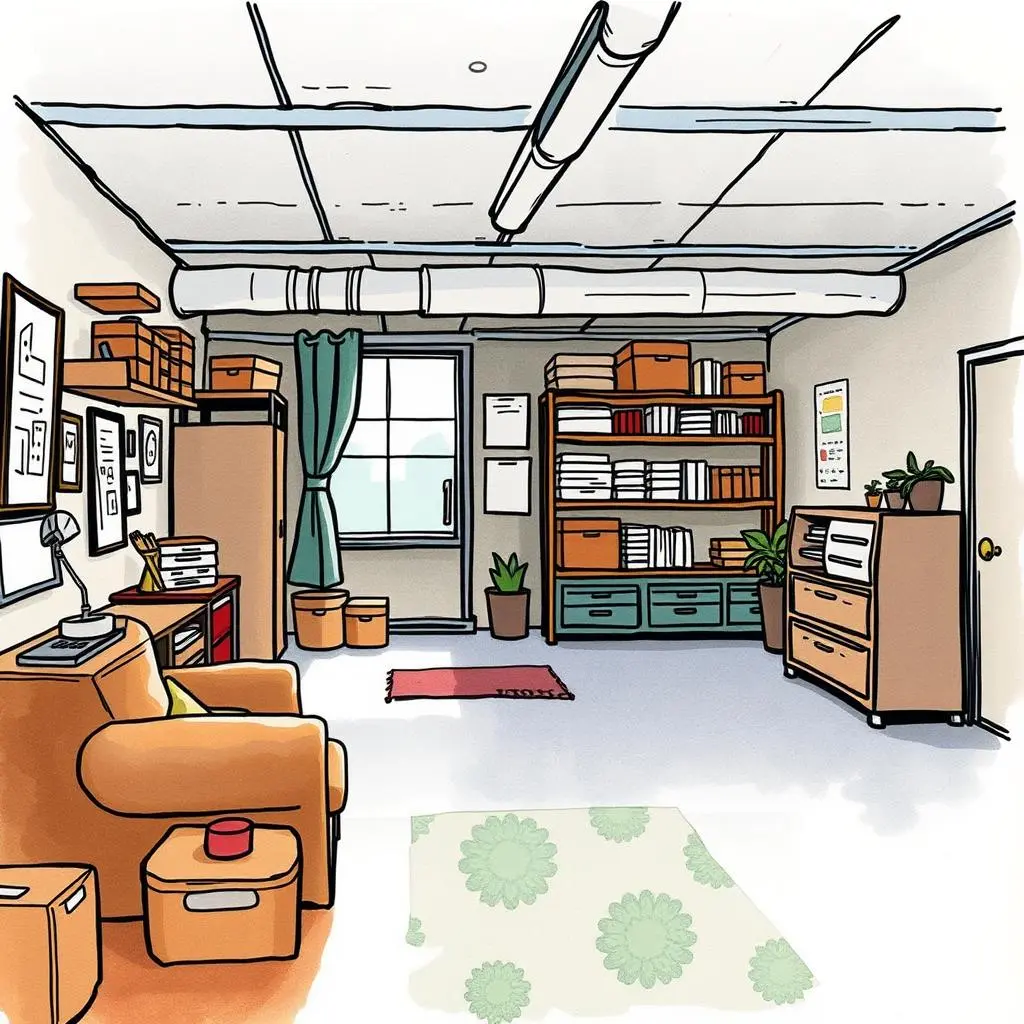 Move management space overview: Provide comprehensive space inventory summaries 1 Cozy office space with organization tools and natural light.